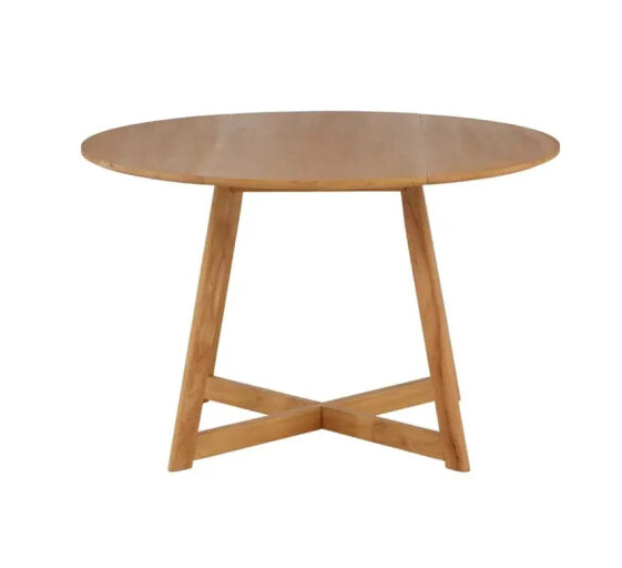 Обеденный стол ebuy24 Yadikon Ø120cm, с дополнительными плитами декора из дуба.