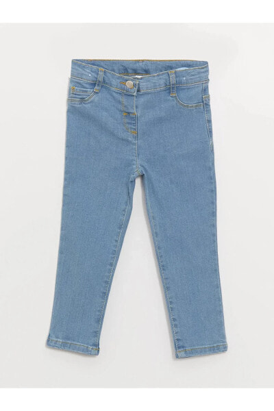 LCW ECO Basic Kız Bebek Jean Pantolon