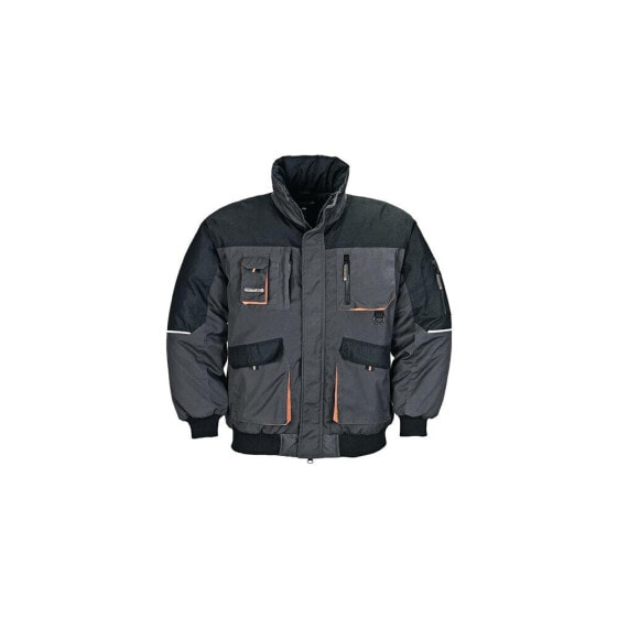 Terratrend Pilotenjacke Größe L dunkelgrau/schwarz/orange