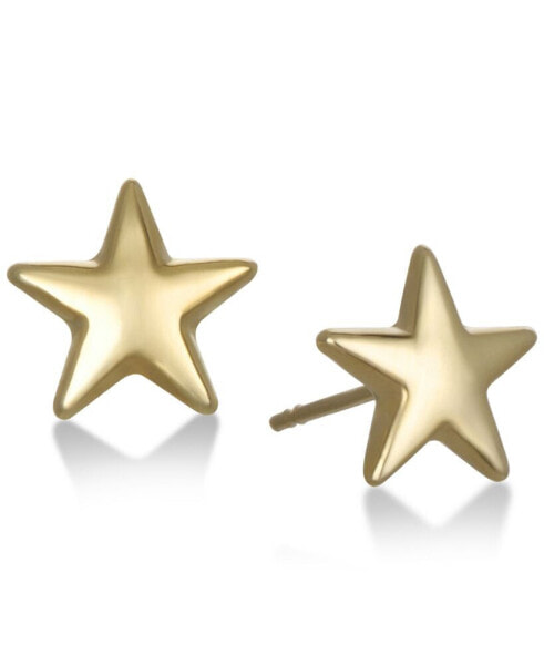 Star Stud Earrings in 10K Gold