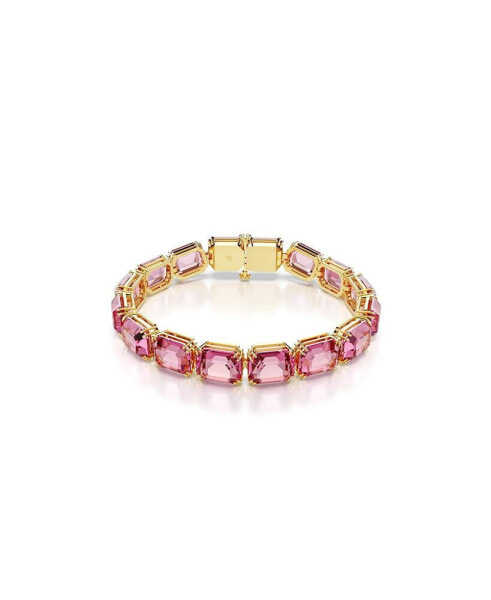 Octagon Cut, Pink, Gold-Tone Millennia Bracelet