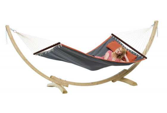 Amazonas AZ-6010130 - Frame hammock - 160 kg - 1 person(s) - Cotton - Polyester - Grey - Wood