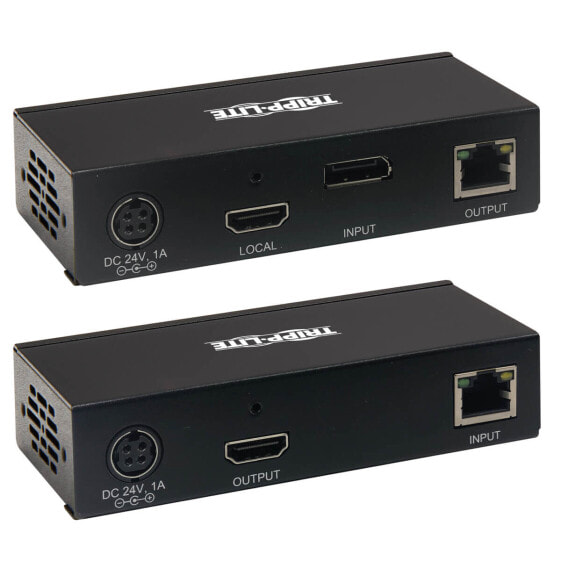 Tripp B127A-1A1-BDBH DisplayPort to HDMI over Cat6 Extender Kit - KVM Support - 4K 60Hz - 4:4:4 - USB - PoC - HDCP 2.2 - 230 ft. - TAA - 3840 x 2160 pixels - AV transmitter & receiver - 70.1 m - Wired - 3D - HDCP
