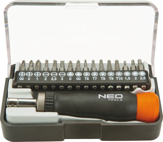 Отвертка прецизионная Neo с наконечниками 17шт. (04-228)