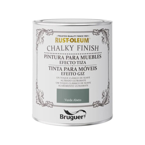 Краска Bruguer Rust-oleum Chalky Finish 5733889 мебель Fir Green 750 ml