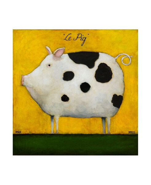 Daniel Patrick Kessler Le Pig 1 Canvas Art - 36.5" x 48"