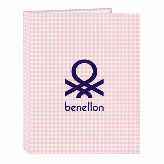 Папка-регистратор Benetton Vichy Розовая A4 (26.5 x 33 x 4 см)