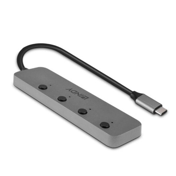 USB-C-разветвитель LINDY 43383 Серый (1 штук)