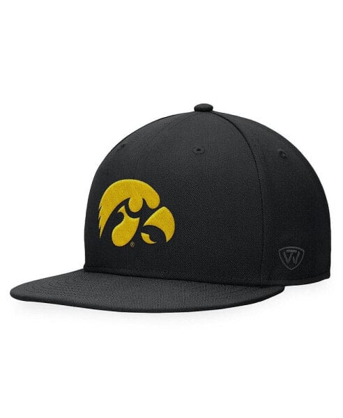 Men's Black Iowa Hawkeyes Fitted Hat