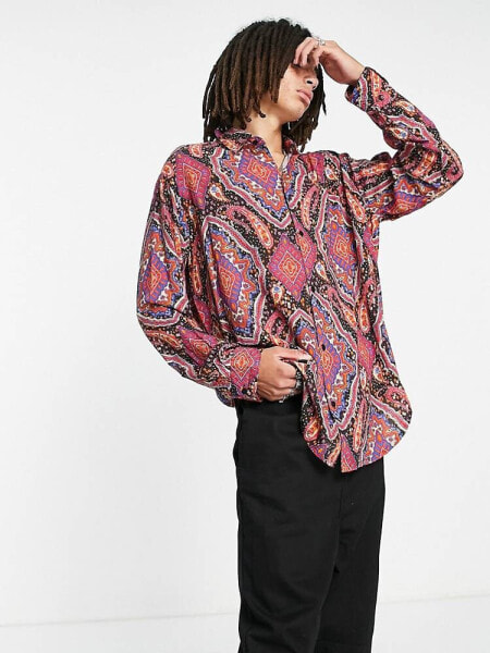 Reclaimed Vintage shirt in paisley print