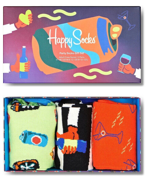 Happy Socks 3Pk Party Gift Set Men's 41-46