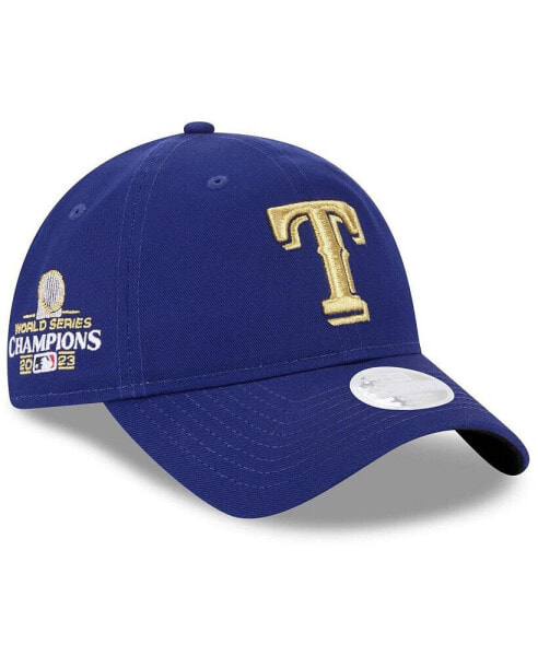 Women's Royal Texas Rangers 2024 Gold Collection 9TWENTY Adjustable Hat