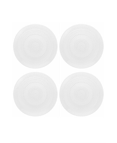 Jupiter Clear Dinner Plates, Set of 4