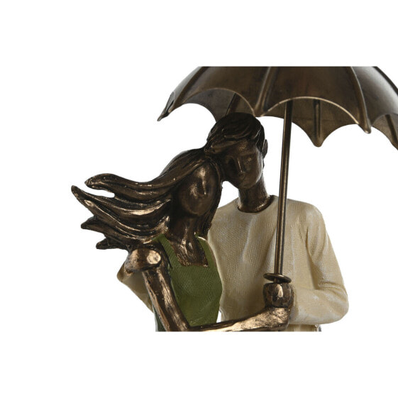 Декоративная фигура Home ESPRIT Зелено-золотая Пара 12,5 x 8 x 25,5 см