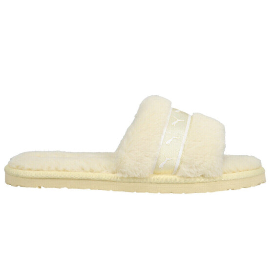 Puma Fluff Remix Slide Womens Yellow Casual Sandals 385240-07