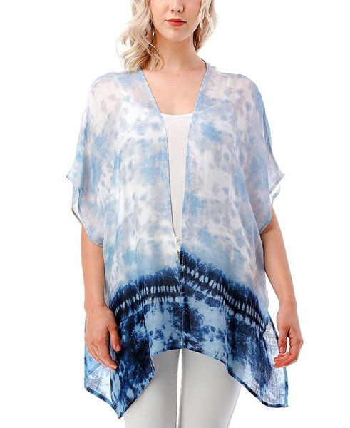 Women's Lightweight Ombre Tie Dye Kimono Wrap