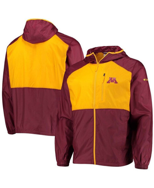Men's Maroon/Gold Minnesota Golden Gophers Flash Forward Hoodie Full-Zip Windbreaker Jacket