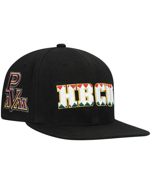 Men's Black Prairie View A&M Panthers Pattern Snapback Hat