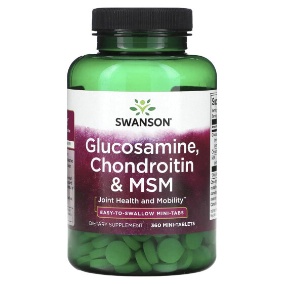 Glucosamine, Chondroitin & MSM, 360 Mini Tablets