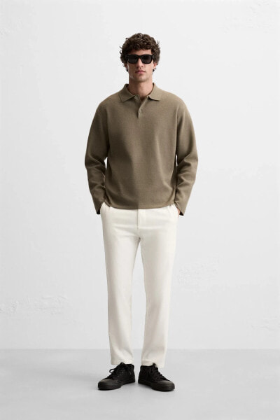 TEXTURED COMFORT TROUSERS