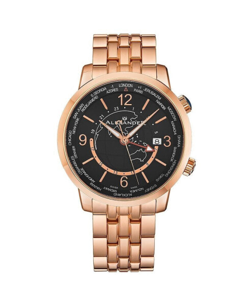 Часы Alexander Journeyman 2 Rose-Gold Black 40mm Watch
