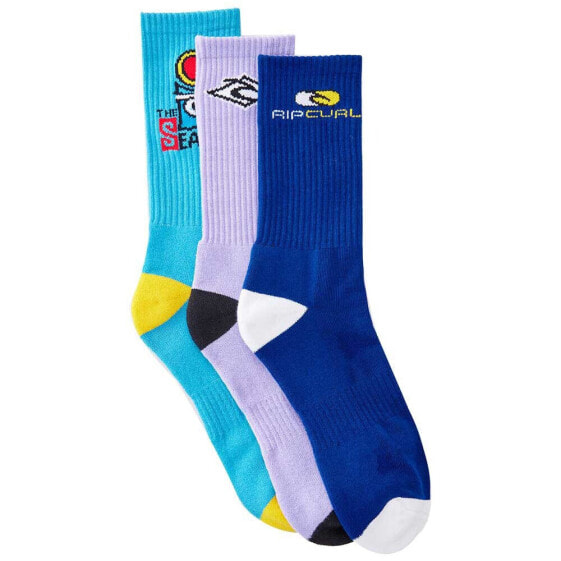 RIP CURL Retroock crew socks 3 pairs