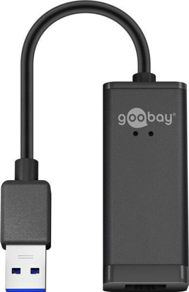 Goobay 39038 - Wired - USB - Ethernet - 1000 Mbit/s - Black