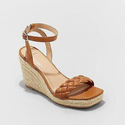 Women's Joyce Wedge Heels - A New Day Tan 12