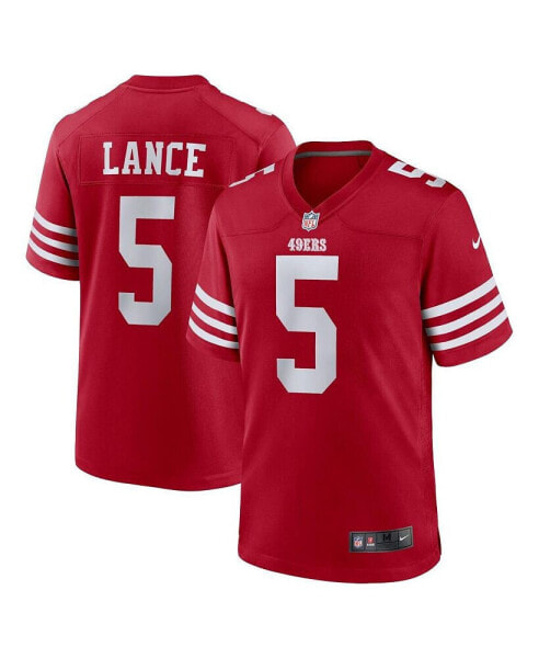 Men's Trey Lance Scarlet San Francisco 49ers Game Player Jersey