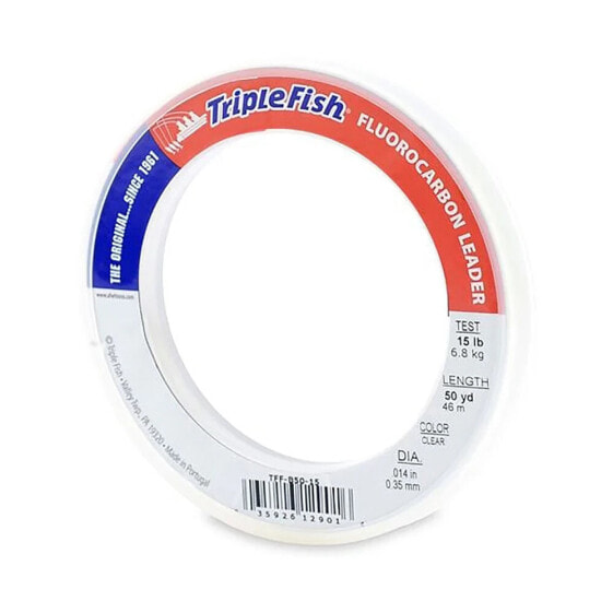 Triple Fish Fluorocarbon Leader- 50 Yards