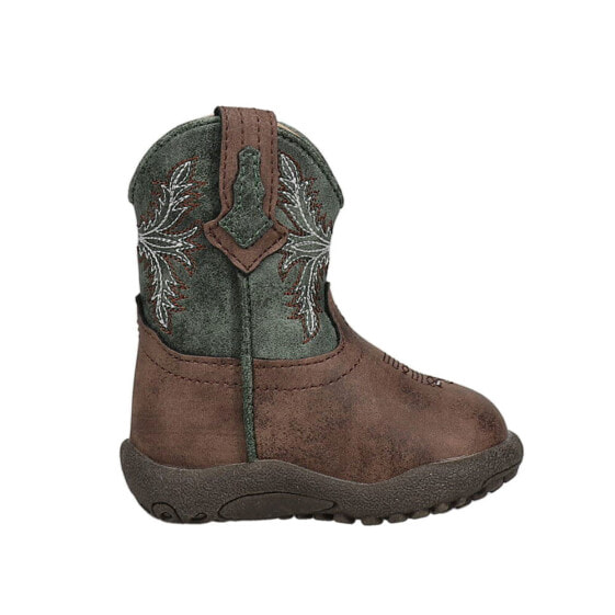 Roper Jed Western Boys Brown, Green Casual Boots 09-016-1224-2991