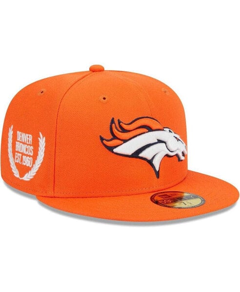 Men's Orange Denver Broncos Camo Undervisor 59FIFTY Fitted Hat