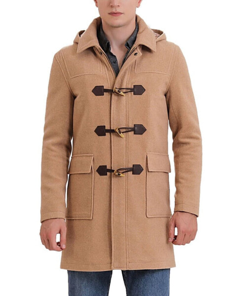 Men Mason Wool Blend Duffle Toggle Coat