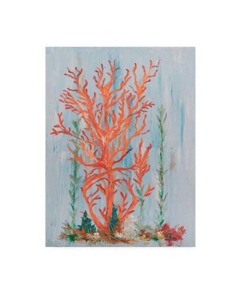 Olivia Brewington Painterly Coral II Canvas Art - 20" x 25"