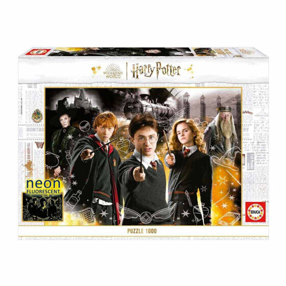 EDUCA BORRAS 1000 Pieces Harry Potter Neon 1 Wooden Puzzle