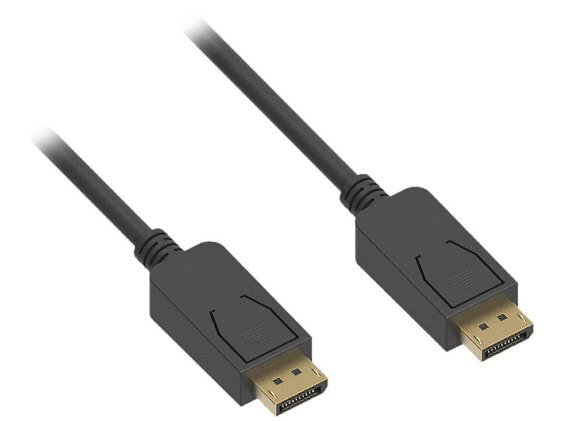 Nippon Labs 3Ft DisplayPort Male/Male Cable V1.2 4K up to 144Hz, Black DP1.2 Cab