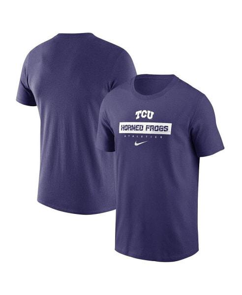 Men's Purple TCU Horned Frogs 2024 Sideline Performance T-Shirt