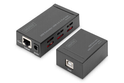 DIGITUS USB Extender, USB 2.0 4 Port Hub