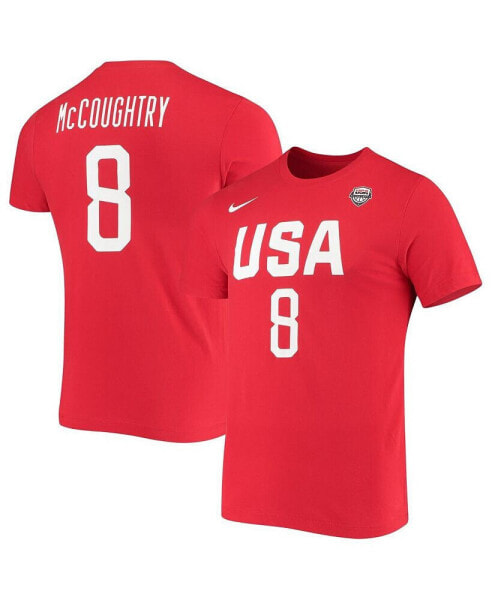 Women's Angel McCoughtry USA Basketball Red Name and Number Performance T-shirt