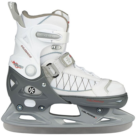 Коньки для хоккея на льду Nijdam Semi Soft Boot Adjustable Ice Hockey Girls