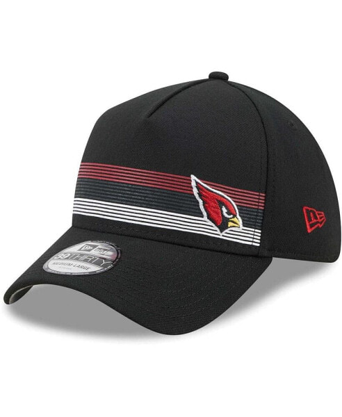 Men's Black Arizona Cardinals Flawless Stripe 39THIRTY Flex Hat