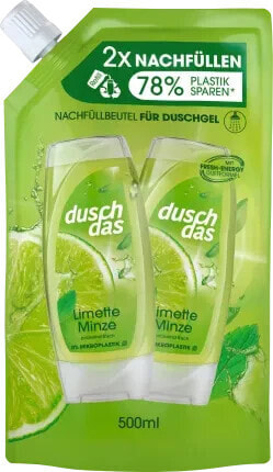 Duschgel Limette & Minze Nachfüllpack, 500 ml