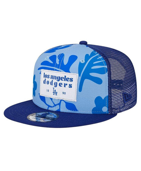 Men's Royal Los Angeles Dodgers Bikini Bottom Trucker 9FIFTY Snapback Hat