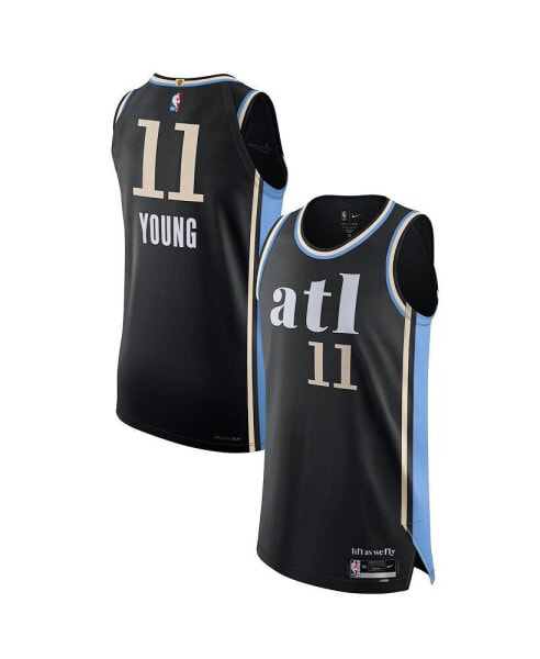 Men's Trae Young Black Atlanta Hawks 2023/24 Authentic Jersey - City Edition