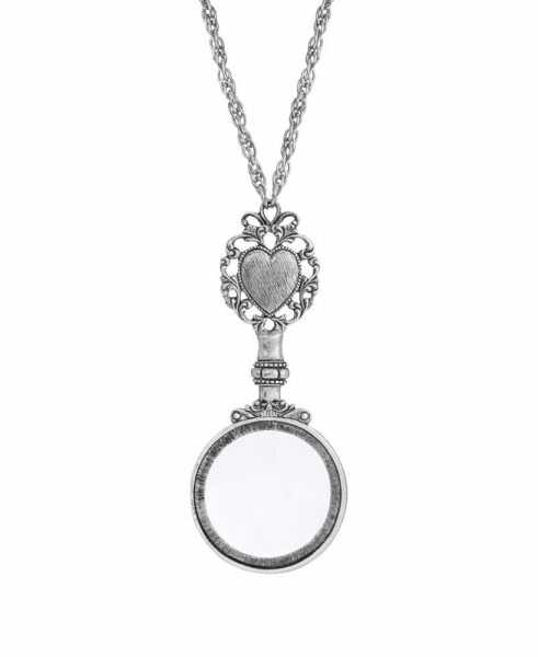Women's Filigree Heart Magnifying Necklace