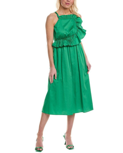 Crosby By Mollie Burch Genevieve Midi Dress Women's Green Xs