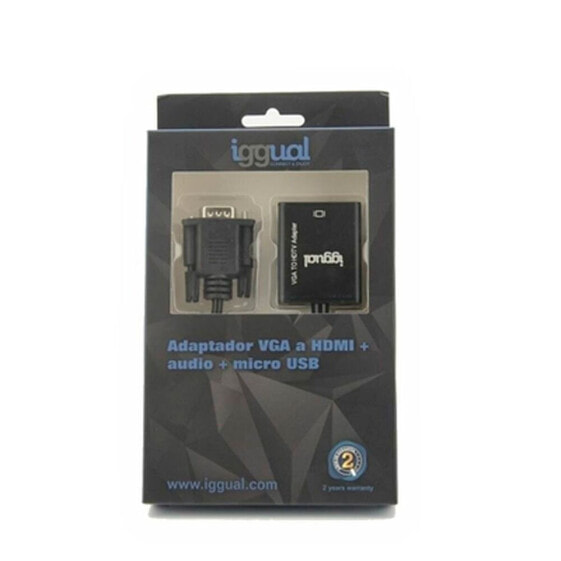 IGGUAL IGG317297 Audio/MicroUSB VGA To hdmi adapter