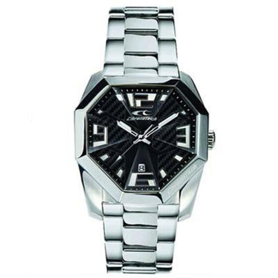 Men's Watch Chronotech RW0083 Black Silver