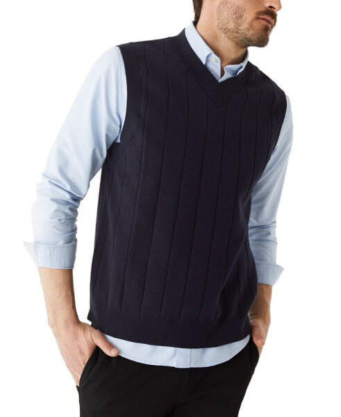 Men's Cotton V-Neck Sweater Vest