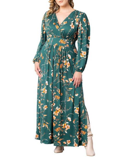 Women's Plus Size Kelsey Long Sleeve Maxi Dress